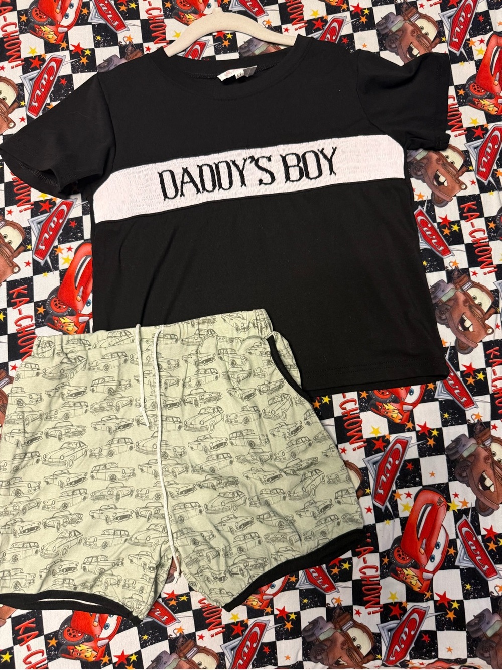 Boy’s smocked short set